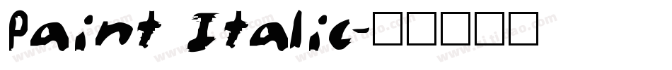 Paint Italic字体转换